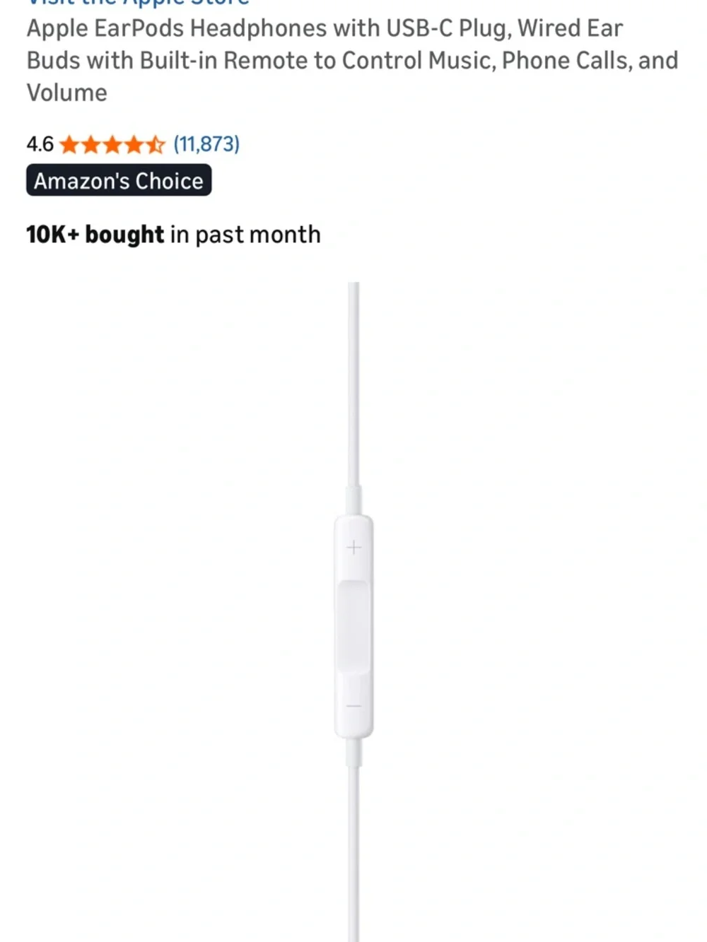 Apple EarPods with USB-C Connector - White